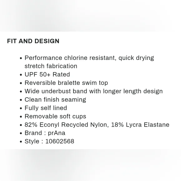 NWT Prana Women's Willow Falls Reversible Top (Size: L, XL) - Picture 9 of 9